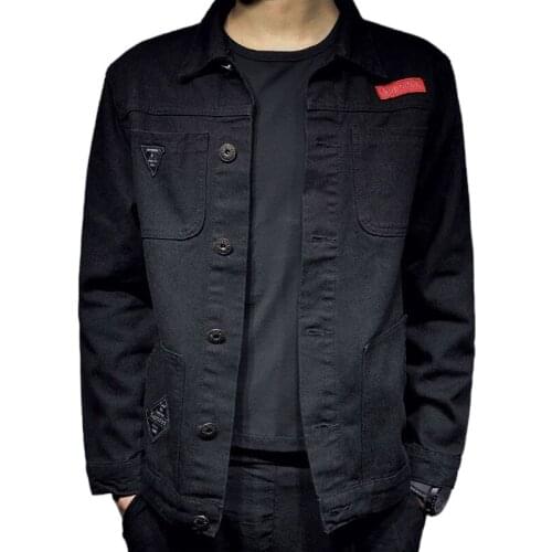 2021 spring and autumn denim jacket mens clothing all-match Korean style trendy tops plus size mens slim jackets