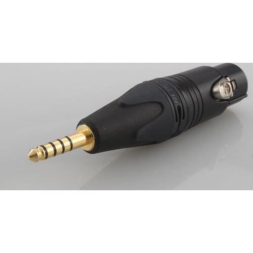 High Quality NEUTRIK 4 Pin XLR Female to 4.4mm Balanced Male Gold-Plated Adapter Male female Plug
