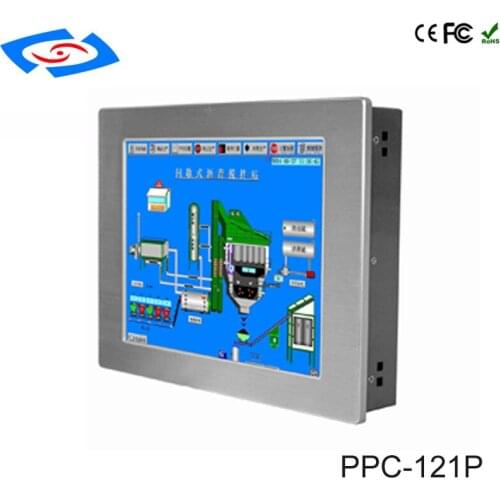 Factory Store Low Price 12.1" Touch Screen Fanless Industrial Panel PC With XP/Win7/Win8/Win10/Linux System Support WiFi/3G/LTE