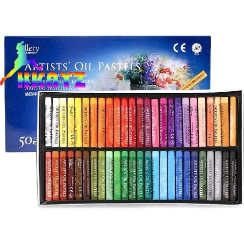 1sets 50colors Pastel Crayons Drawing Set Thicker Refill Colori Giz Pastel Colour Pen Chalk Pastelli Kids School Stationery
