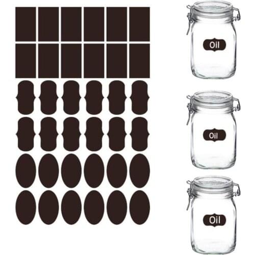 180pcs Erasable Chalkboard Sticker Labels Waterproof Removable Blackboard Stickers for Labeling Mason Jars Parties Organizer