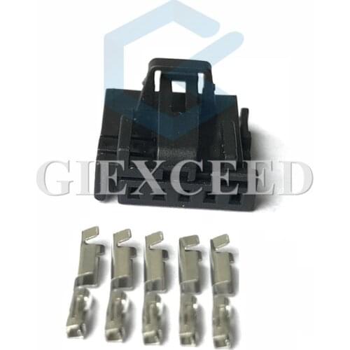 2 Sets 5 Pin Auto Steering Wheel Plug Socket For VW Female Automotive Connector