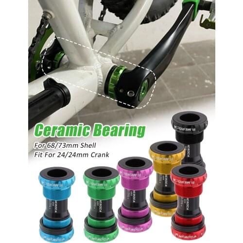 2021 MTB Hollow Bottom Bracket Threaded BB Cycling Aluminum Alloy Waterproof BSA 68/73mm Crankset Axs Bicycle Ceramic Bearing