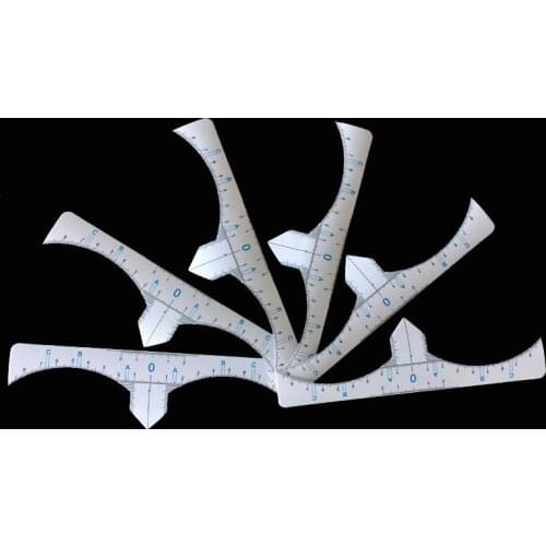 50pcs Disposable Microblading 3D Tattoo Eyebrow Ruler Sticker Permanent Makeup Measurement Accessories Beauty Tool PMU Supplies