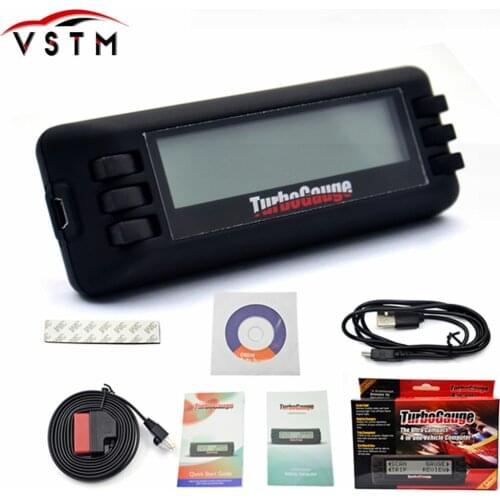 Turbogauge IV 4-in-1 Vehicle Computer OBDII/EOBD car trip computer Digital Gauges scan gauge car scan tool Free Shipping