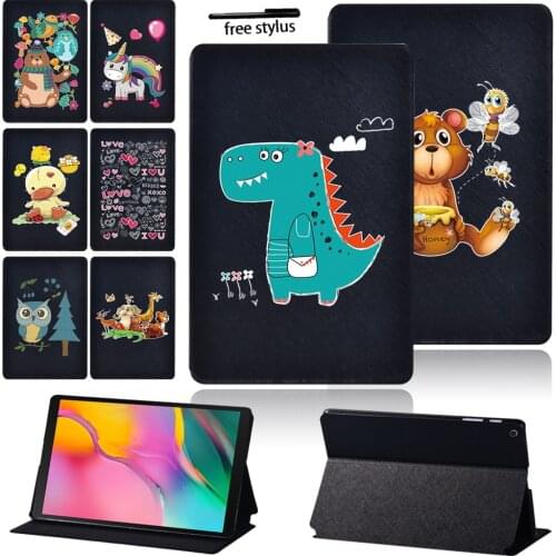 Tablets Case for Samsung Galaxy Tab A7/Tab S6 Lite/Tab A 9.7/Tab A 8.0/Tab A 10.5/Tab A A6 10.1/S5e 10.5 Inch Cover Case +Stylus