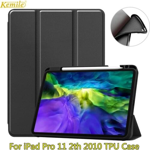 For iPad Pro 11 inch 2020 PU Leather Tablet Case Anti-scratch Flip Stand Cover with Sleep Function For iPad Pro 11 2020 Case