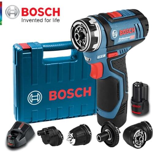 Bosch GSR12V Cordless Drill Electric Drill Wireless Power Driver Lithium-Ion Battery Screwdriver Drilling Machine With LED Ligh