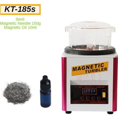 Electric Magnetic polishing machine cleaning polishing KT-185s magnetic deburring equipment, jewelery Magnetic Polishing Machine