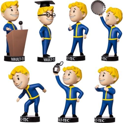 FGHGF Fallout 4 Vault Boy Bobbleheads Series two Action Figure Toys For Kids Birthday XMAS Gift New in Box! Model Toy Y18070402