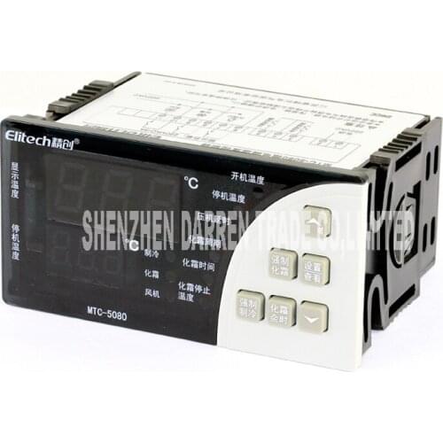 Refining thermostat MTC-5080 0~60 degree working temperature control machine easy to operate large panel cooling defrosting fan