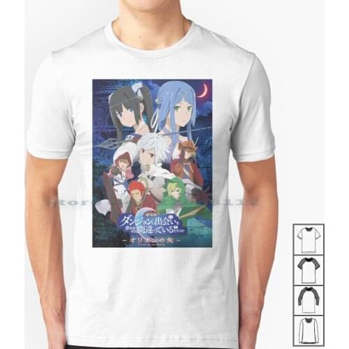 Dan Machi Season 3 Art T Shirt 100% Cotton Dan Machi Is It Wrong To Try To Pick Up Girls In A Danjon Ni Deai O Motomeru No Wa