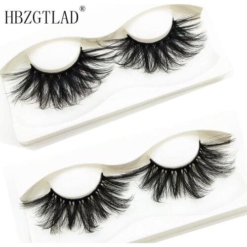 HBZGTLAD 1/4/9 pairs 25mm Eyelashes 100% Mink Eyelashes Mink Lashes Natural Dramatic Volume Eyelashes Extension False Eyelashes