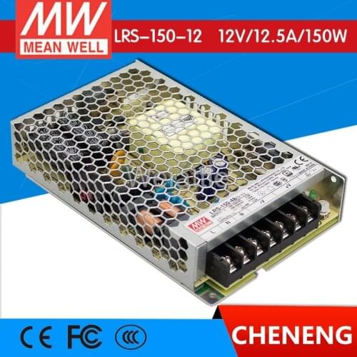 MEAN WELL original LRS-150-12 12V 12.5A meanwell LRS-150 12V 150W Single Output Switching Power Supply