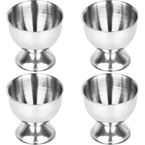 Egg Cups Set Stainless Steel Eggs Hard Boiled Eggs and Soft Tray Tool Holders Kitchen