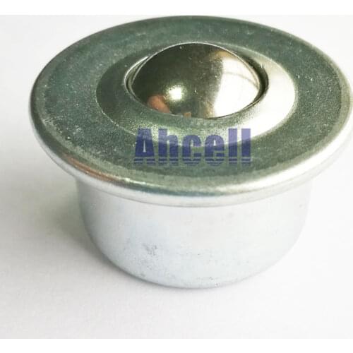 Cheap pressed steel 22mm 7/8' inch CY-22H Ball transfer unit,CY22H 40 / 55kgs load capacity stud mounting Ahcell ball transfers