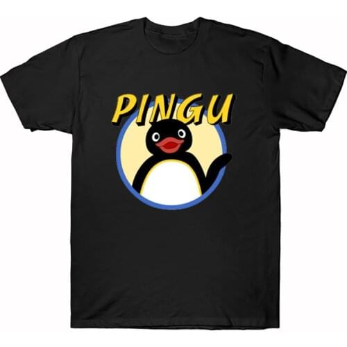 Anime Noot Noot Pingu Novelty Graphic Homme T Shirt Cartoon Streetwear 2021 New Short Sleeve Round Neck Tee Casual Cotton Tops