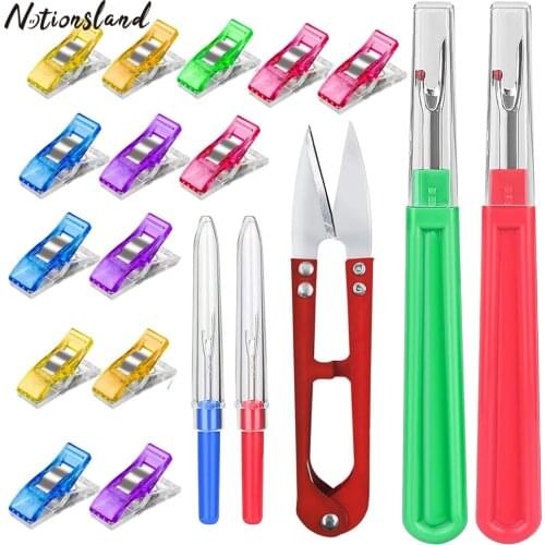 25Pcs Seam Ripper Thread Remover Kit Stitching Thread Unpicker Thread Cutter Remover with Sewing Clips for Sewing Needlework DIY