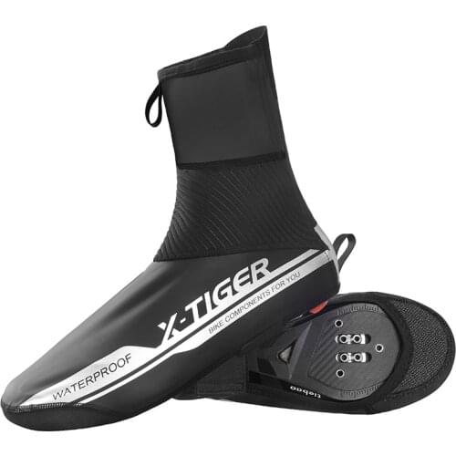 Waterproof Reflective Cycling Shoe Cover Winter Bike Cycling Overshoes Covers Windproof Mountain Bicycle Shoe Covers