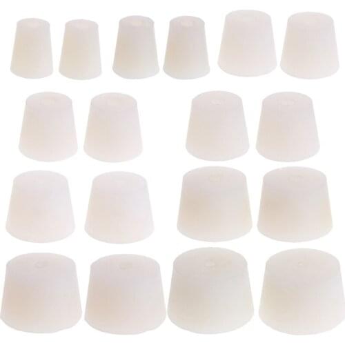 2019 2 PCS Silicone Plug Rubber Stopper With Hole Airlock Valve Bubbler Wine Brew Dropshipping