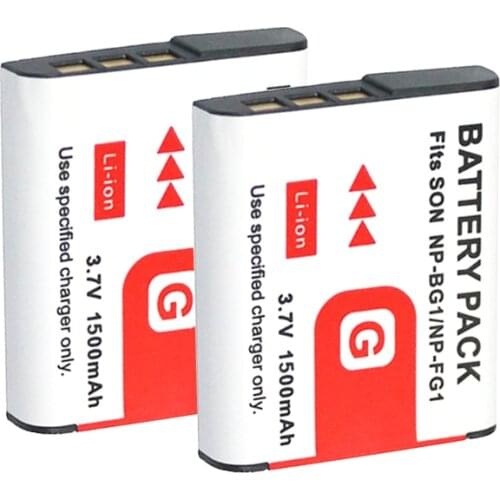 2x NP-BG1 NP BG1 batteries For SONY DSC-T100 DSC-T20 DSC-W300 DSC-W200 W100 W50 W35, DSC-H3 H5 H10 H20 HX5V DSC-WX1 DSC-N1