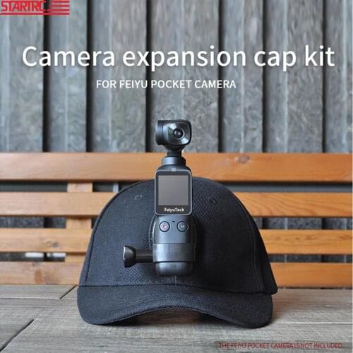 STARTRC Sports Camera Hat Adapter Mount Holder Bracket For FEIYU Pocket FIMI PALM OSMO ACTION Gopro 5 6 7 8 extension accessory