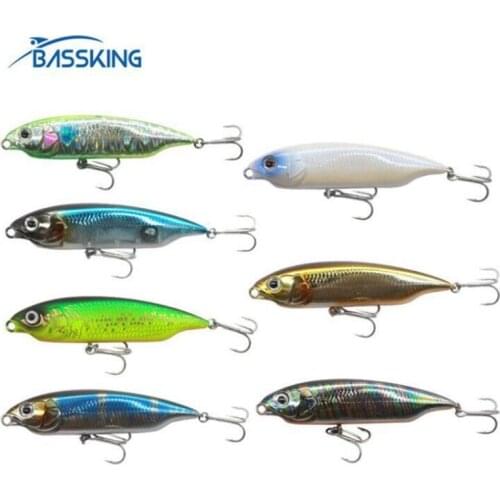 BASSKING Sinking Pencil Bait 59mm 5.3g/80mm 11g Fishing Lure Isca Artificial Para Pesca Leurre Peche Saltwater Fishing Wobblers