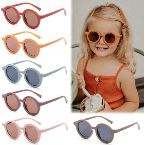 Heart-shaped Kids Sunglasses Children UV400 Protection Sunglasses Ocean Beach Outdoor Boys Girls Glasses Photography Tools