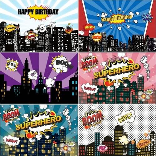City Landscape Birthday Backdrop Photography Background Baby Shower Celebration Photo Booth Studio Decor