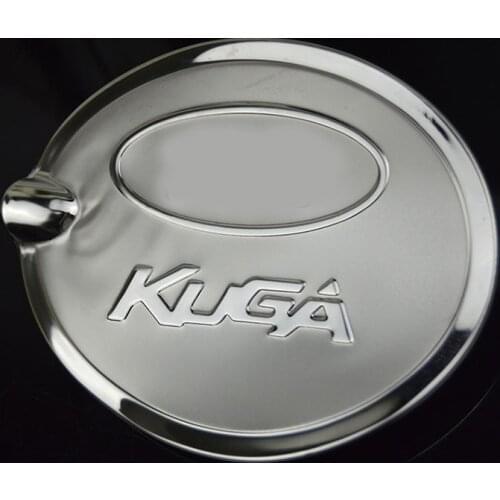 For Ford Kuga 2013- 2018 2019 Tank Cover External Fuel Oil Cap Trim Stickers Chrome Decoration Car-Styling