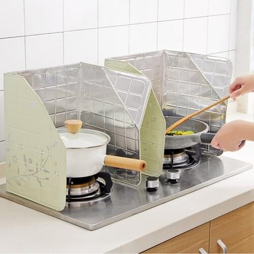 Kitchen Oil Baffle Oil Provide Kichen Tool Aluminum Foil Oil Shield For Stir-Fried Vegetable With Heat Insulation Baffle