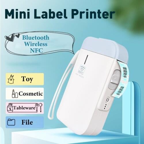 Mini Portable Label Printer Sticker Printer Wireless Bluetooth Thermal Printer Labeling Machine Labeller GP-B100 Similar to D11