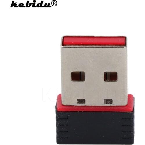 Kebidu Mini USB Wifi Adapter Antenna 150Mbps USB Wireless Receiver Dongle Network Card RTL8188FTVExternal Wi-Fi For PC wholesale