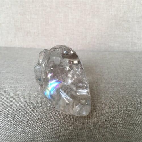 Natural cranium quartz crystal Stones wedding home decoration chakras treatment Halloween DIY gift Reiki skulls