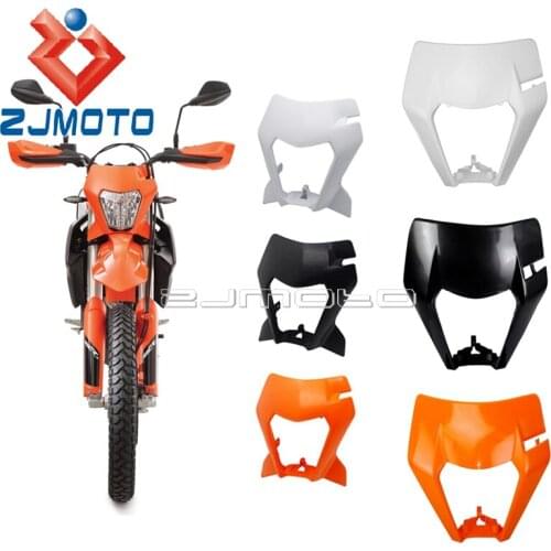 Orange Headlight Fairing For EXC XCF XCW TPI SMR SMRC Six DAYS Front Head Lamp Cover Universal For 150 250 350 450