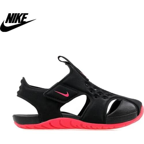 Original Nike Sunray Protect 2 (PS) Child Sandals-Black 943826-003