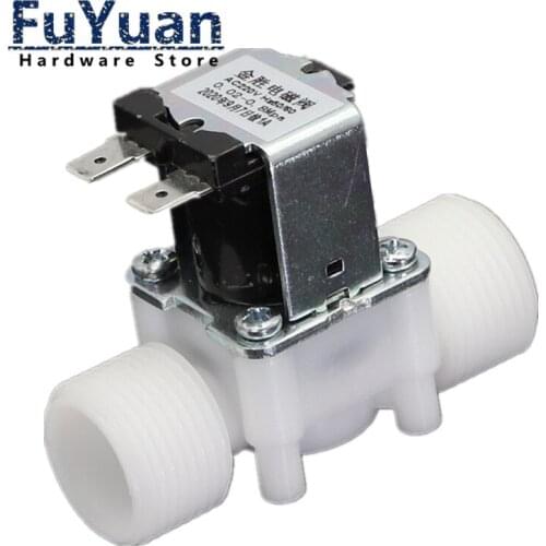 3/4" Plastic Solenoid Valve 12V 24V 220V PP N/C Magnetic Washing Machine Dispenser Water Pneumatic Pressure Controller Switch