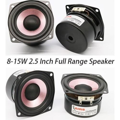 8-15W 2.5 Inch Full Range Speaker 4-8 Ohm Amplifier Speaker Tweeter Midrange Woofer HiFi Speaker High Sensitivity Original