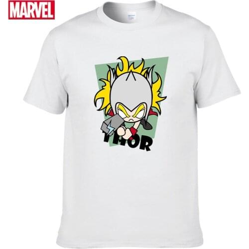 Marvel The Avengers Thor T-shirt Comfortable Breathable 100% cotton Fashion clothes for teens Tops Man summer clothes #144