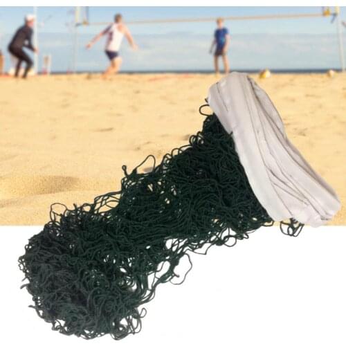 Black Excellent Easily Install Volleyball Net Replacement Polyester Polyester Volleyball Net Professional for Race