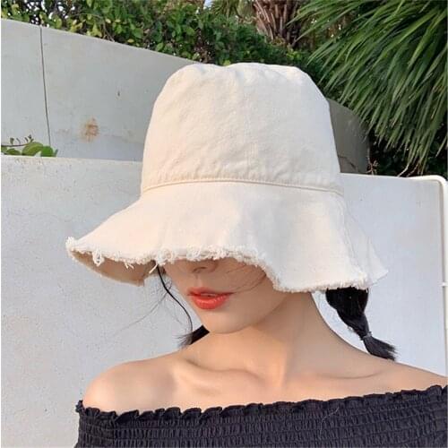 2020 Spring Summer Hat White Black Pink Purple Yellow Blue Burrs Fisherman Hat Sun Protection Visor Hats For Women