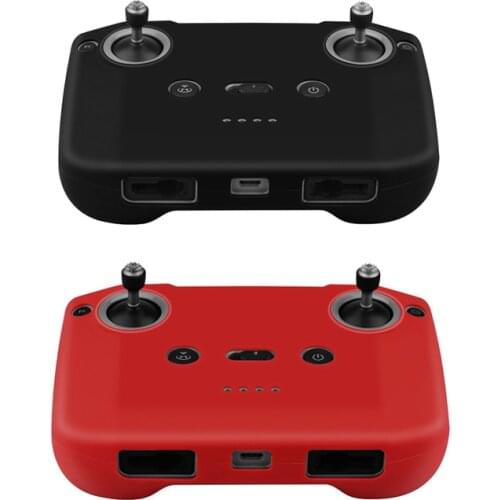 Silicone case Remote control protective cover for dji mavic air 2 /mavic mini 2 drone accessories Red / Black
