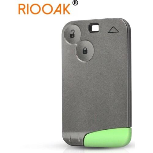 Replacement 2 Button Remote Key Card Shell Case Smart Card Key Case For Renualt Laguna