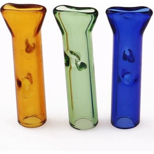 10 Pcs / Lot Smoking Glass Mouthtips Reusable Cigarette Filter Tips Easy to Clean Hand Rolls Paper Holder Smoking Accessories