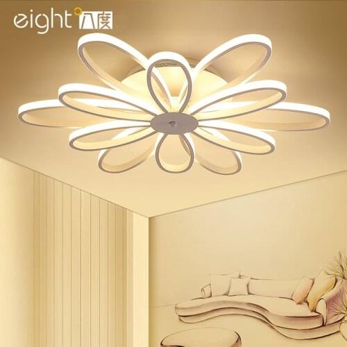 LED Ceiling Lights post-modern minimalist living room lamps creative Nordic Flower bedroom fixtures restaurant Ceiling lighting