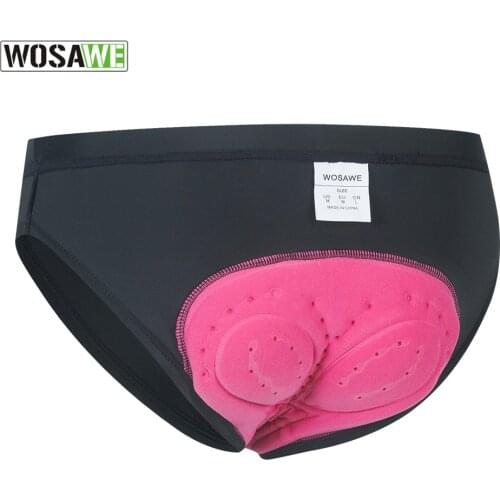 Womens Cycling Shorts Padded Bicycle Mountain MTB Bike Tights Pattern Riding Sports Breathable Underpants Compression Underwear