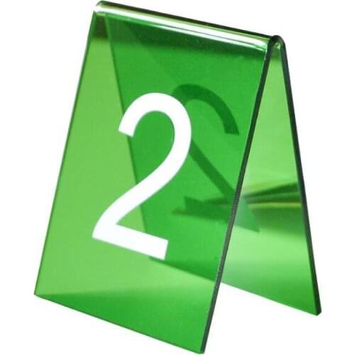 10pcs Acrylic Numbers Standing Wedding Birthday Party Table Card Baby Shower Table Decoration Number Holder