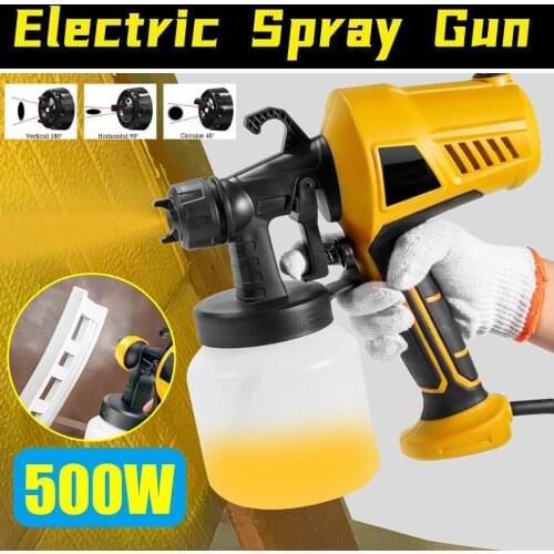 400W 110V High Power Home Electric Spray Gun Paint Sprayer Craft Painting Tool Home Paint Sprayer for Indoor US Plug