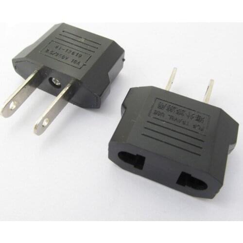 5pcs Travel Charger Wall AC Power Plug Adapter Converter EU Europe EURO to US USA