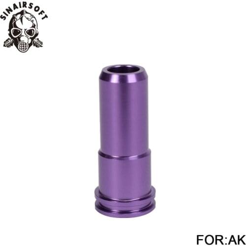 7075 Aluminum CNC Built-in single O-ring Preventg Air Leaking Seal AK Nozzle For Airsoft AEG Paintball Hunting Accessories